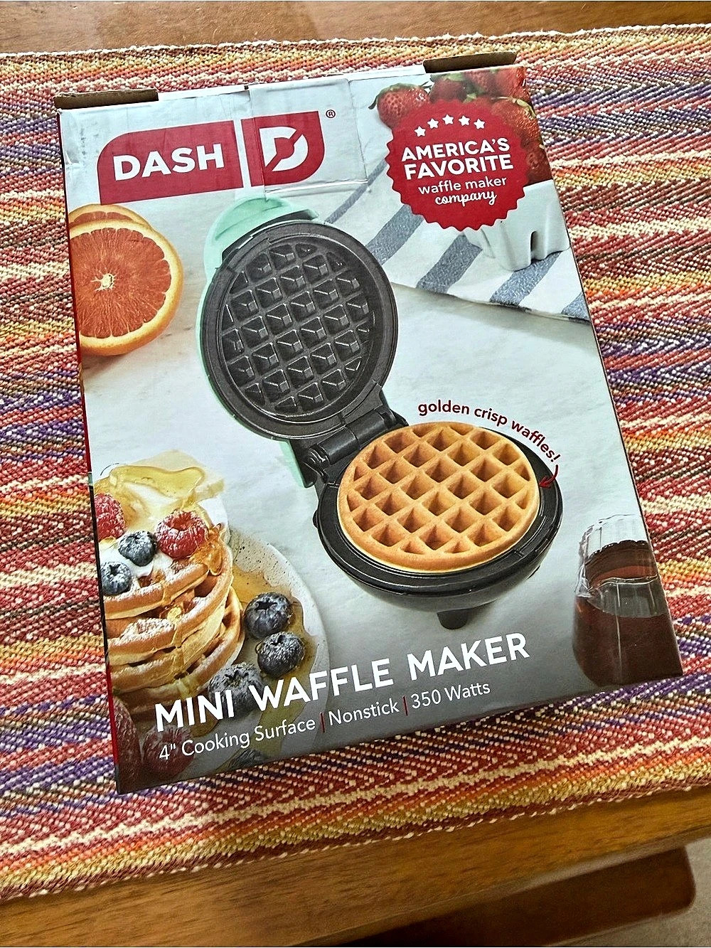 Dash Mini Waffle Maker 4-Inch Nonstick Waffle Maker